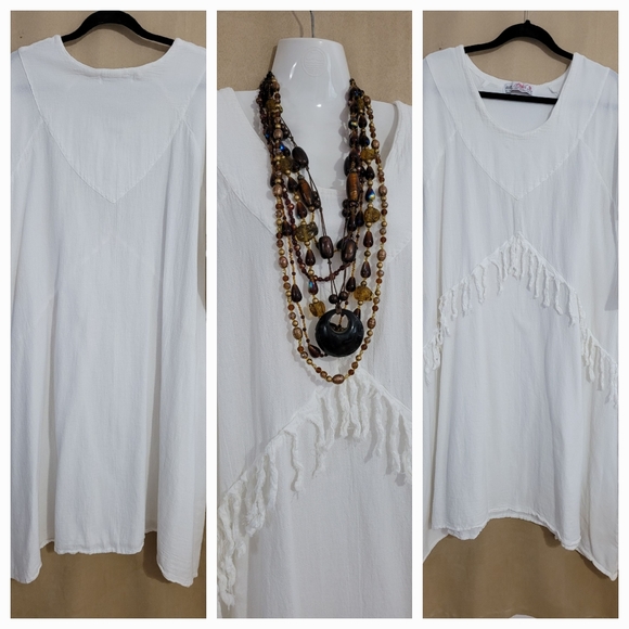 Mexican COTTON Dress O/S - Picture 2 of 3